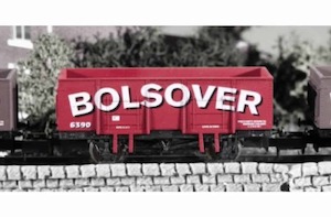 Dapol 2F-038-014 20 Ton Steel Mineral Wagon Bolsover Weathered 6390 – N Gauge