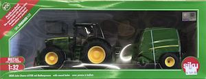 Siku 3838 John Deere 6175R Tractor & Round Baler 1/32 Scale