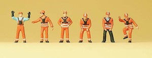 Preiser 79062 DB Railway/Shunters Staff N Gauge Figures