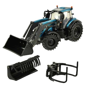 Toy: Britains 43352 Valtra T234 Tractor with Frontloader and accessories