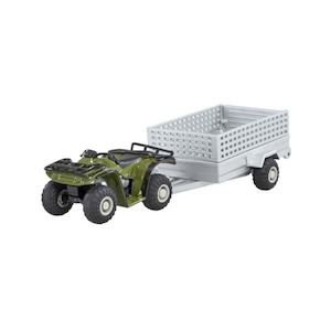 Britains 43358 ATV Quad Bike and Trailer Set