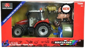 Toy: Britains 43205 Massey Ferguson 5612 Tractor Play Set