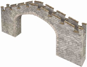 Toy: Metcalfe PN196 Castle Wall Bridge N Scale Kit