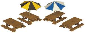 Metcalfe PN810 Picnic Tables N Scale Kit