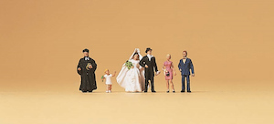 Preiser 79057 Wedding group Protestant N Gauge Figures