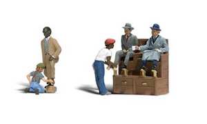 Woodland Scenics A2176 Shoe Shiners N Gauge Figures