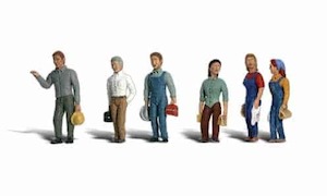 Toy: Woodland Scenics A2188 2nd Shift Workers N Gauge Figures