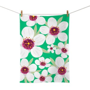 Bright Botanical Manuka Tea Towel