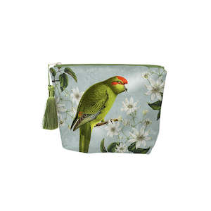 Birds & Botanicals Kakariki Velvet Cosmetic Bag