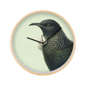 Hushed Green Tui Wooden Frame Clock