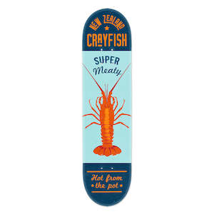 NZ Seafood Crayfish Skateboard Deck