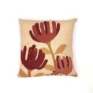 Sale: Raw Pohutukawa Linen Cushion Cover