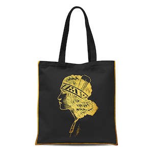 Gold Foil Wahine Tote Bag