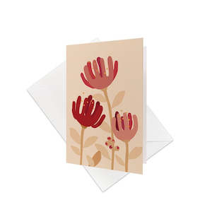 Raw Pohutukawa Gift Card & Envelope (6 Pack)