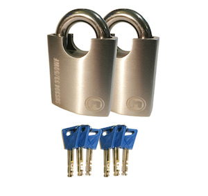 2 x X50 SuperMax Padlocks Keyed Alike