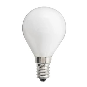 40W Opal SES Junior Golf Ball Lightbulb - E14 Small Screw Incandescent