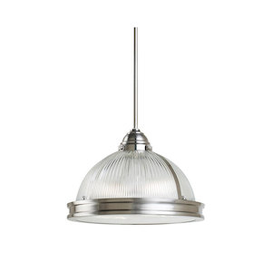 Pratt Street Prismatic Glass 2 Light Pendant by Visual Comfort Generation