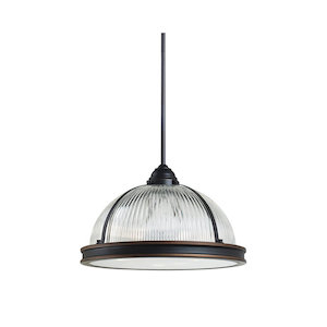 Pratt Street Prismatic Glass 3 Light Pendant by Visual Comfort Generation