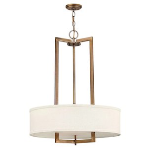 Hampton Fabric Shade Pendant with 3 Lights by Hinkley Lighting