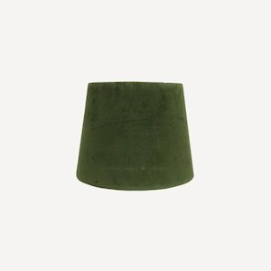 Olive Velvet Small Lampshade