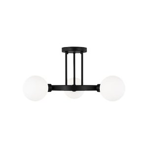 Clybourn 3 Light Close to Ceiling Semi Flush Mount by Visual Comfort Generation