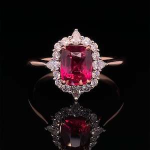 Jewellery: Incredible Unheated Ruby & Diamond Luxury Ring