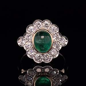 Jewellery: Cabouchon Zambian Emerald