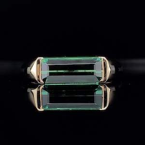 East West Emerald Cut Tourmaline