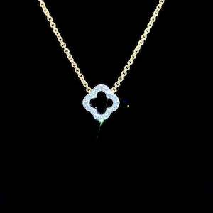 Diamond Clover Pendant