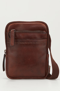 Satchels Messenger Bags: Angus Leather Micro N/S Satchel