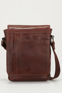 Satchels Messenger Bags: Angus Leather N/S Satchel