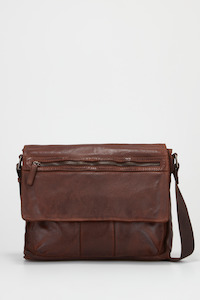 Satchels Messenger Bags: Anthony Leather E/W Satchel