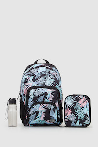 Pastel Palm Backpack Set