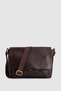 Marcus Leather EW Satchel