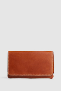 Womens Large Wallets: Maya Leather Large Clutch