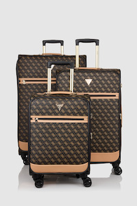 Logo Affair 3pc Suitcase Set