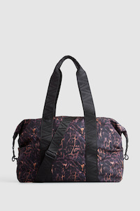 Gia Nylon Leopard Gym Bag