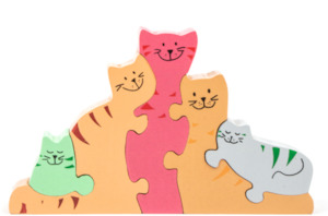 Cat Family 3D Puzzle by Trade Aid