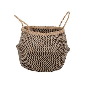 Internet only: Zigzag Seagrass Belly Basket