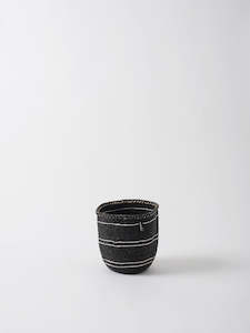 Internet only: Kiondo 5 Stripe Basket - Black/White by Citta Design