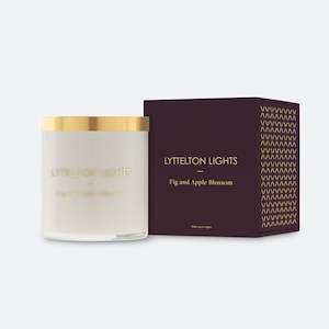 Fig & Apple Blossom Candle by Lyttelton lights