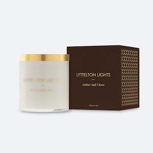 Amber and Clove Candle by Lyttelton Lights