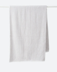 Organic Cotton Striped Bath Towel by Citta Design