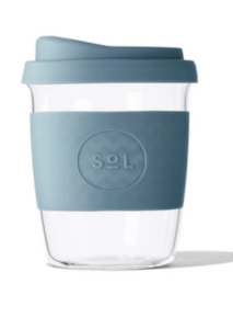 SoL Cups - Reusable Glass Coffee Cups - 8oz