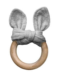 Internet only: Grey the Bunny Teether by Lily and George