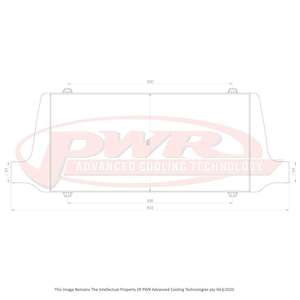 PWR Street Series Intercooler 600x300x68