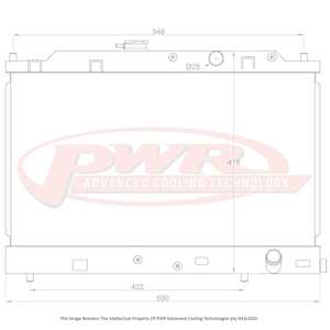 Honda CRX (1988-1991) PWR Radiator