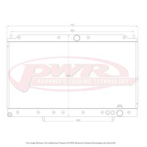 Mitsubishi 3000GT GTO (1990-2000) PWR Radiator