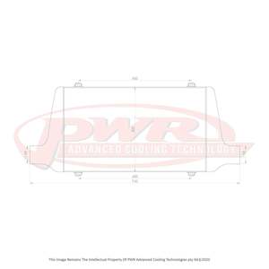 PWR Racer Series Intercooler 500x300x68