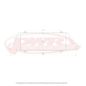 PWR Racer Series Intercooler 500x200x68